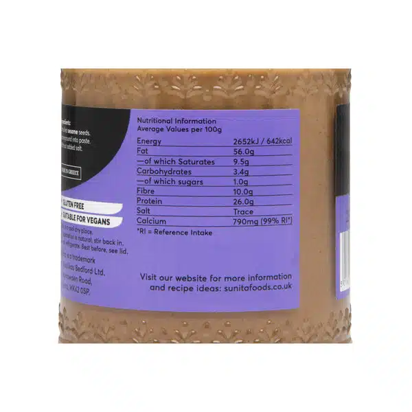WholeTahiniSide1_600x Sunita | Whole Tahini - 280g